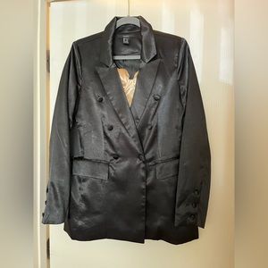 Satin Oversized Blazer